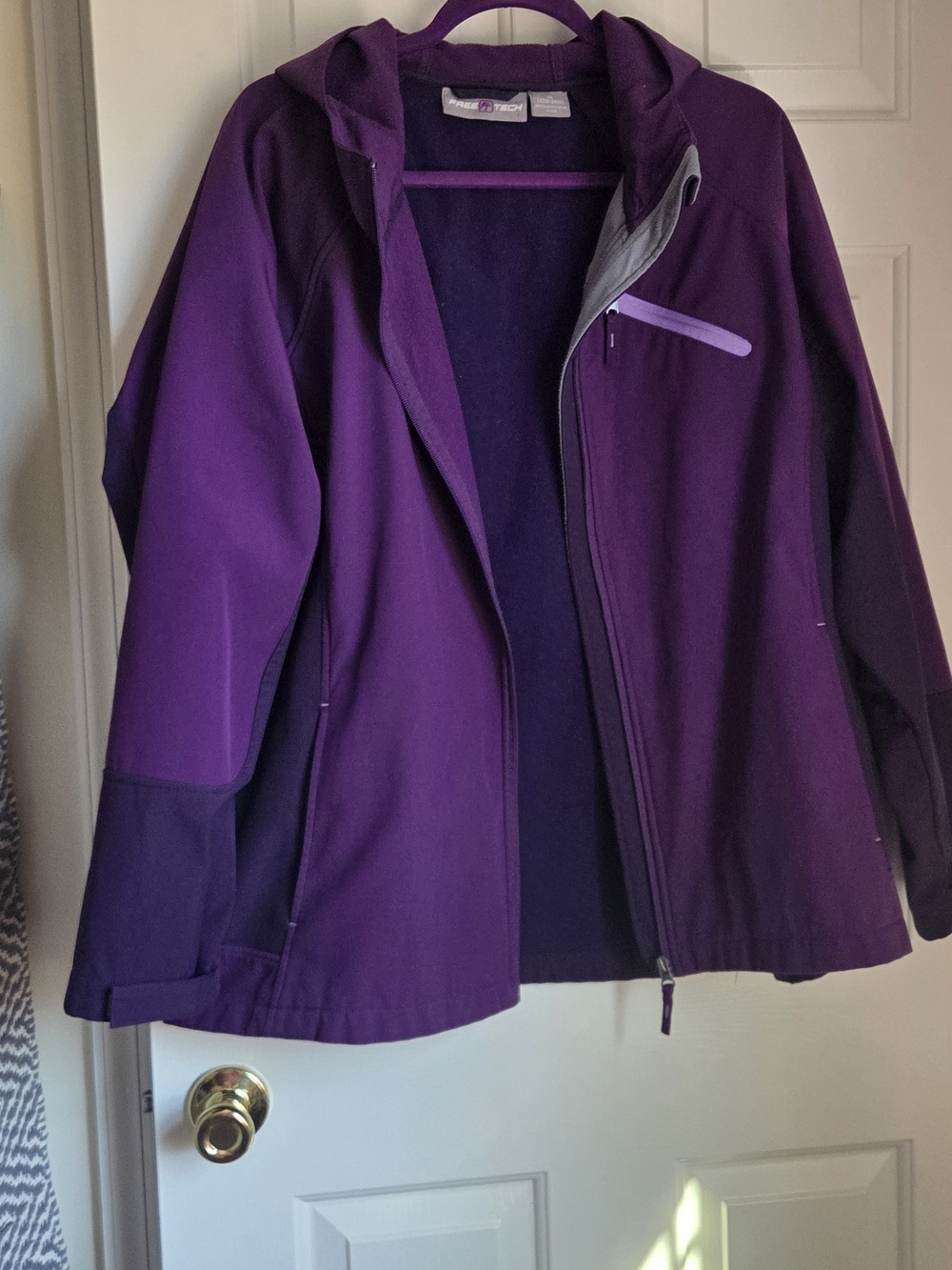Women’s Hooded Utility Jacket in Deep Purple